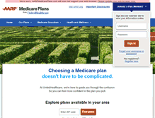 Tablet Screenshot of aarpmedicareplans.com